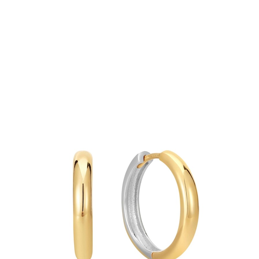 Ania Haie Pop Charm Ania Haie Pop Charms Two Tone Hoop Earrings Hot