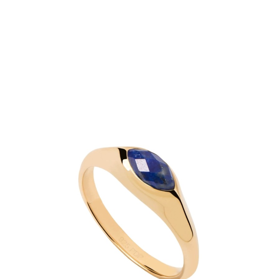 PDPAOLA Pdpaola Gold Nomad Lapis Lazuli Ring Online