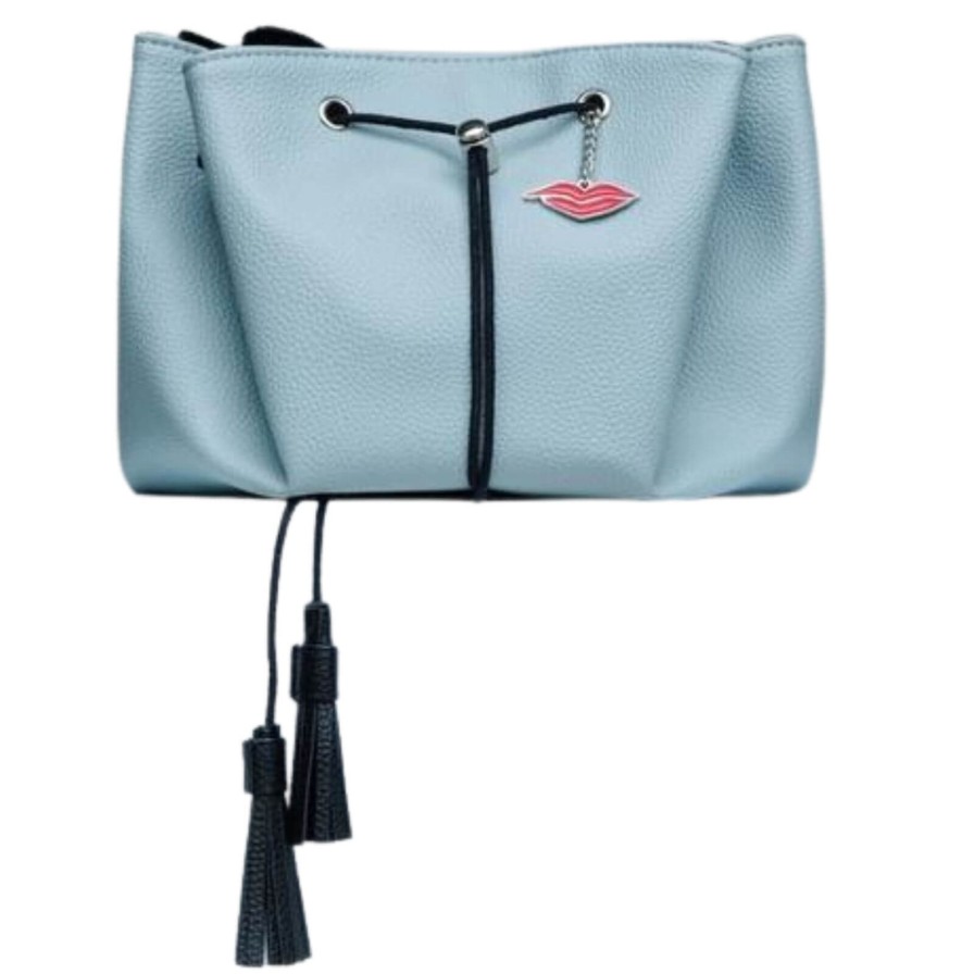 Donna May London Donna May Vegan Drawstring Bag - Powder Blue New