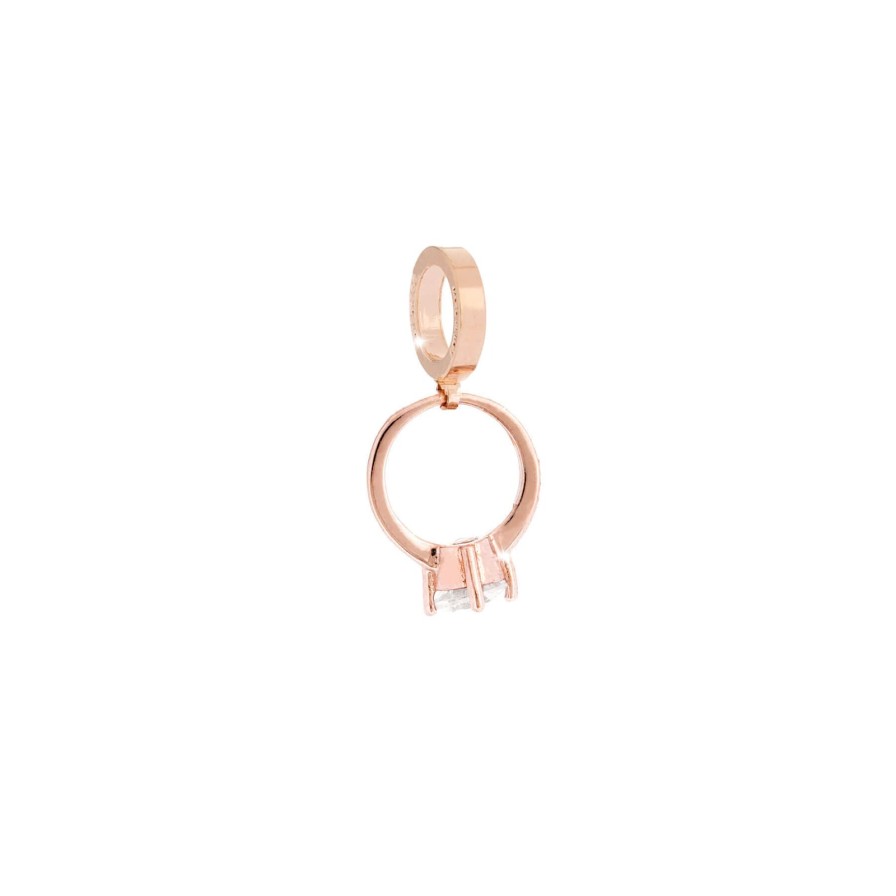 Rebecca My World Rebecca Rose Gold Ring Charm Clearance