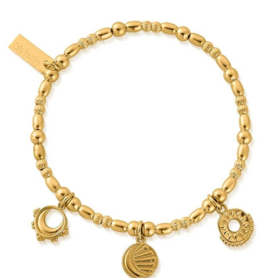 ChloBo Chlobo Triple Skies Bracelet - Gold Wholesale