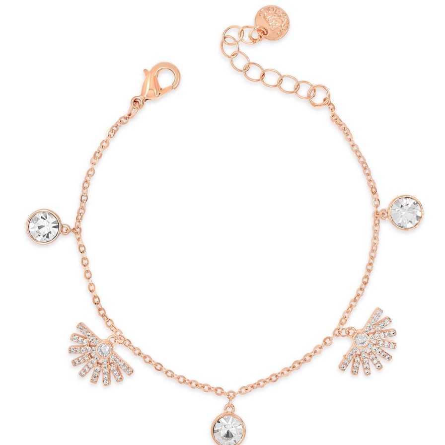 Absolute Absolute Rose Gold Half Fan Bracelet Best