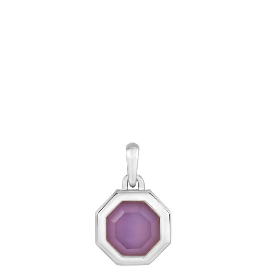 Ania Haie Pop Charm Ania Haie Pop Charms Silver Octagon Lilac Charm Hot