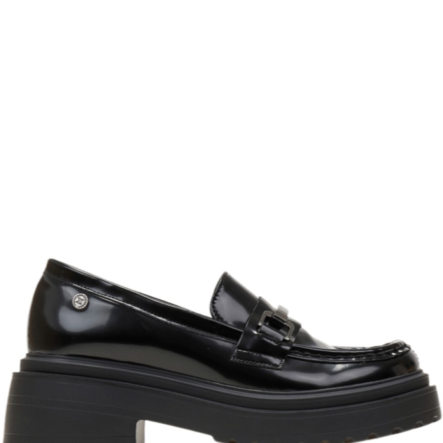 XTI Xti Black Chunky Loafers Hot