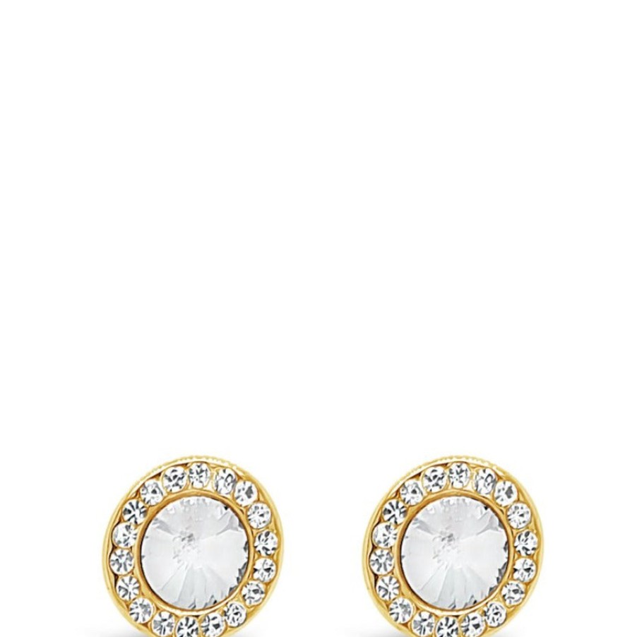 Absolute Absolute Gold Circle Stud Earrings Online