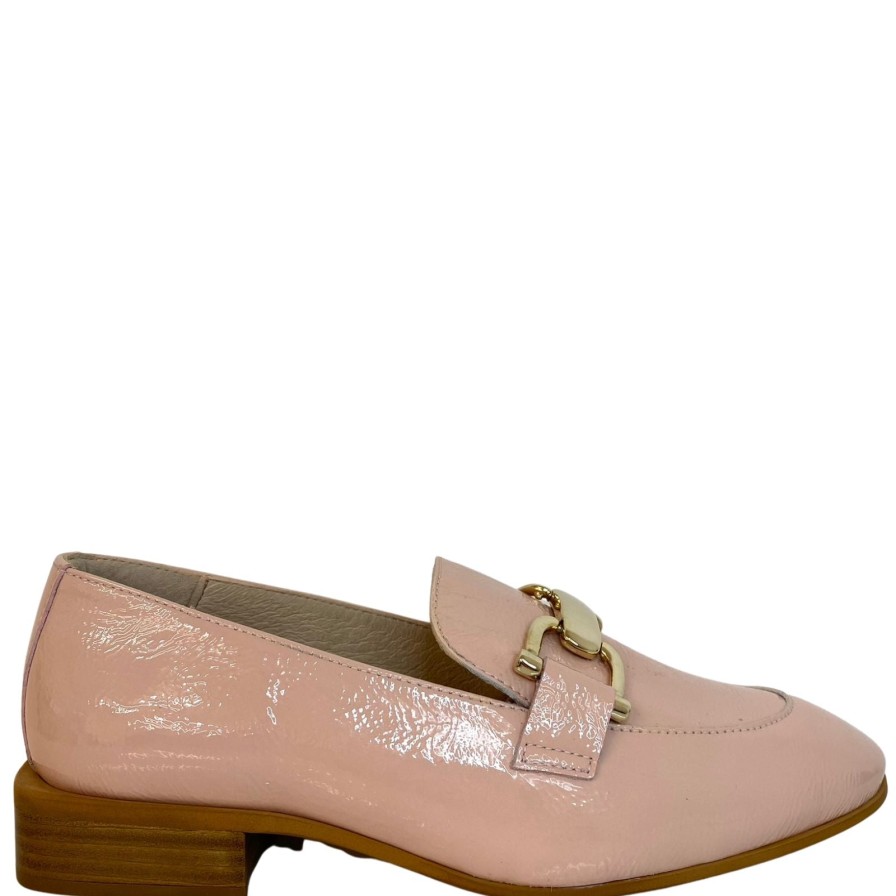 Wonders Wonders Blush Pink Patent Leather Slip On Loafers Hot