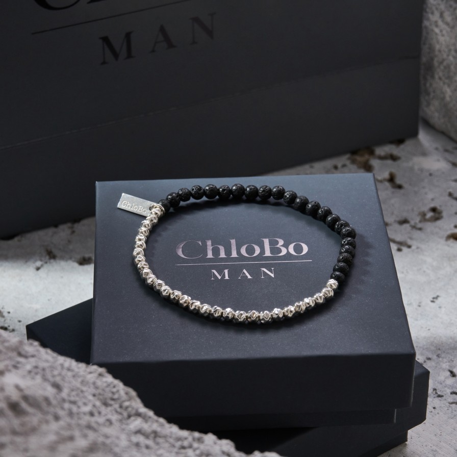 ChloBo MAN Chlobo Man - Black Lava Principal Bracelet Online