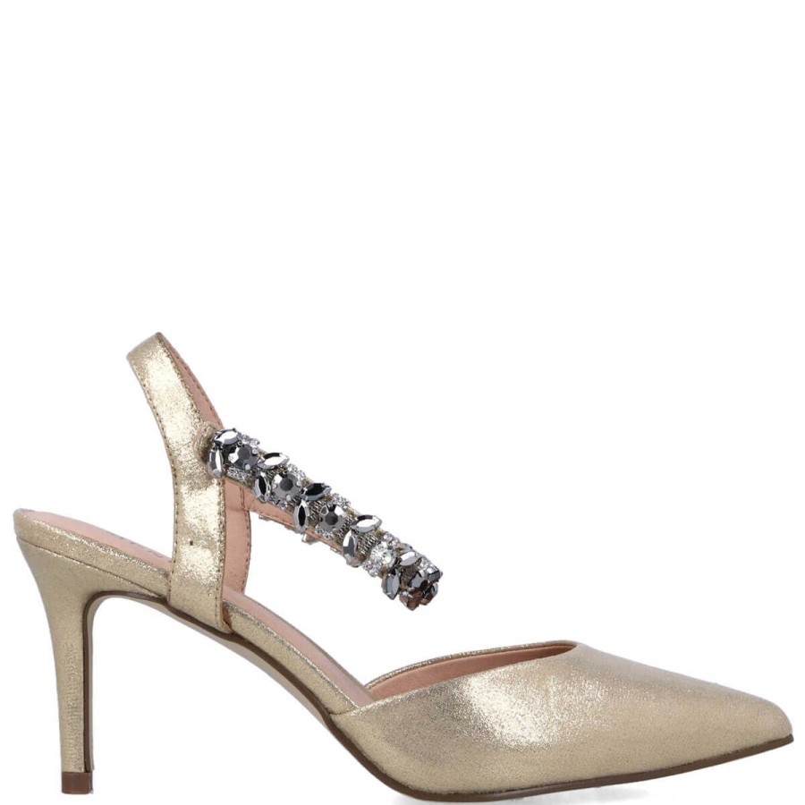 Menbur Menbur Gold Stiletto Shoes Best