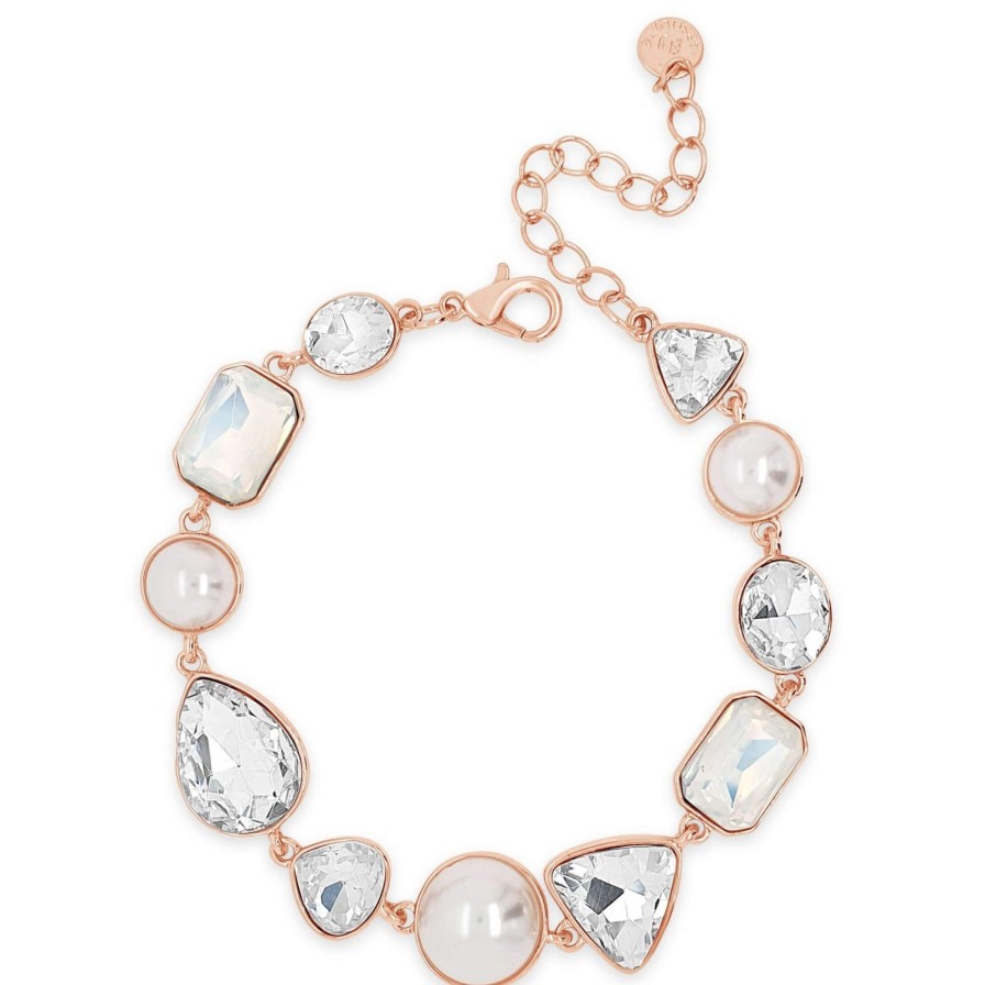 Absolute Absolute Rose Gold & Pearl Bracelet Clearance