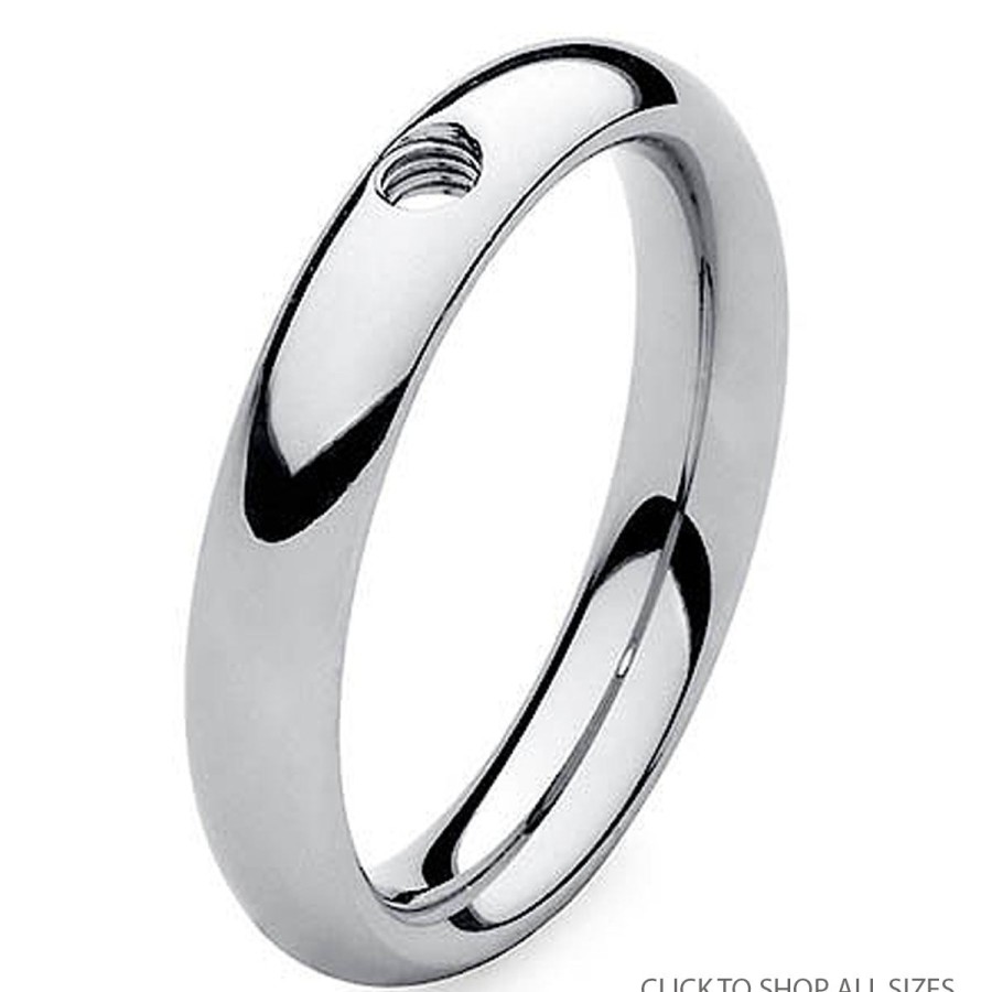 Qudo Qudo Classic Thin Ring Band - Silver Wholesale