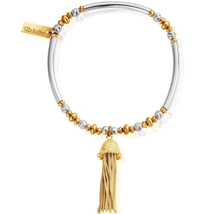 ChloBo Chlobo True Love Tassel Bracelet - Gold & Silver Wholesale