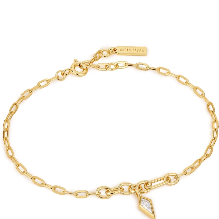 Ania Haie Ania Haie Dance Til Dawn Sparkle Gold Link Bracelet Hot