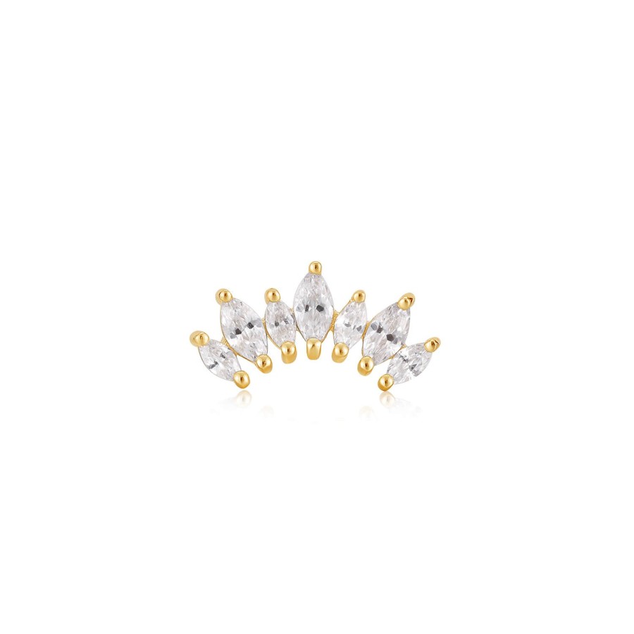 Ania Haie Ania Haie Gold Sparkle Marquise Single Earring New