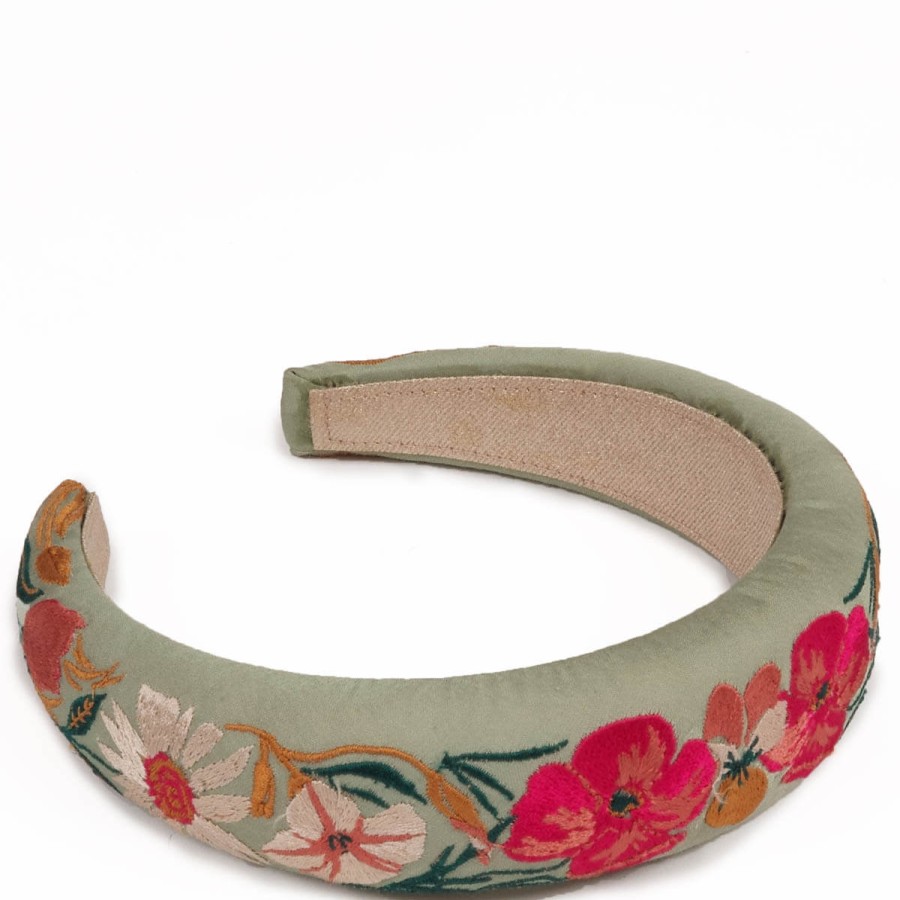 Powder Powder Country Garden Mint Padded Headband Clearance