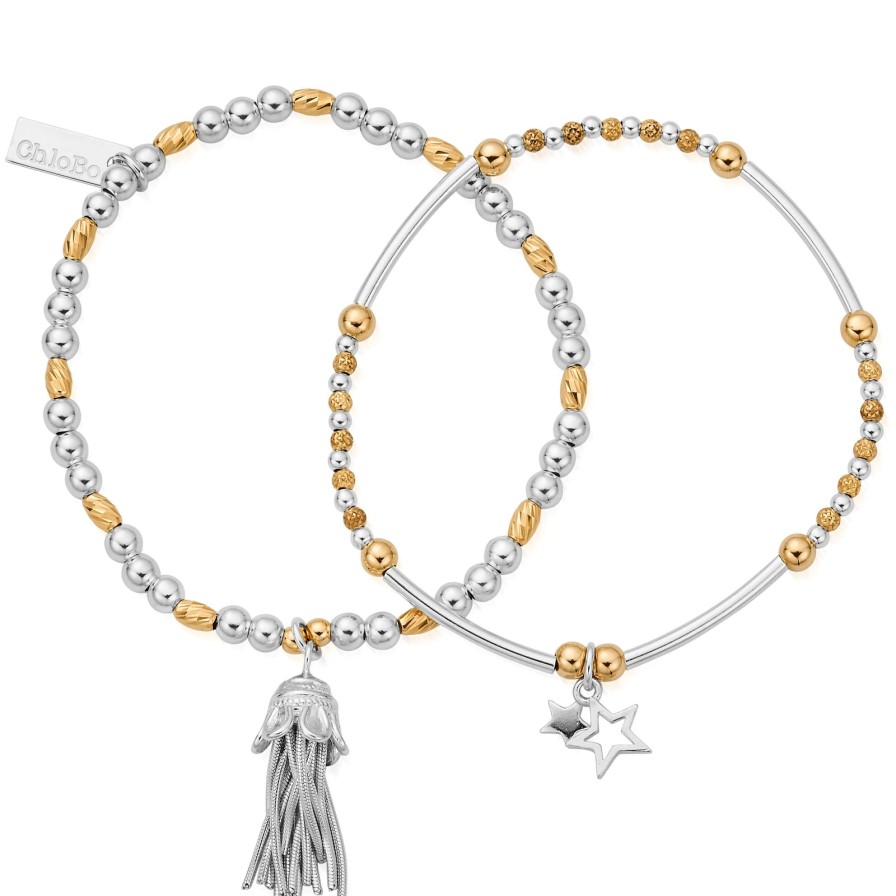 ChloBo Chlobo Wishful Bracelet Set - Two Tone Wholesale