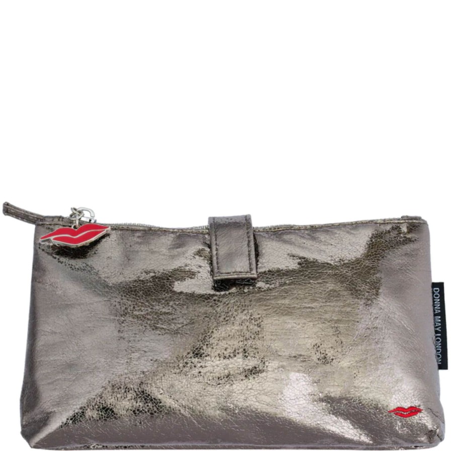 Donna May London Donna May Metallic Travel Bag - Graphite Wholesale