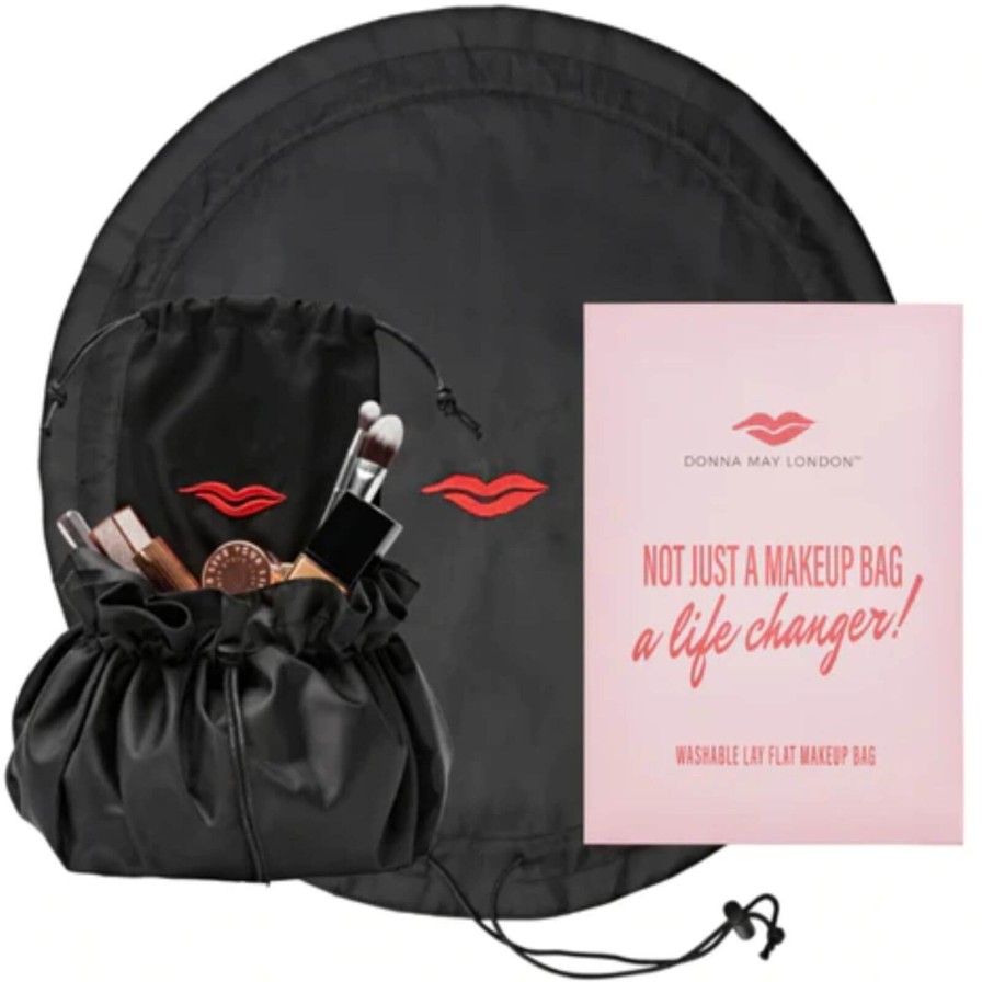 Donna May London Donna May Drawstring Makeup Bag - Black Wholesale