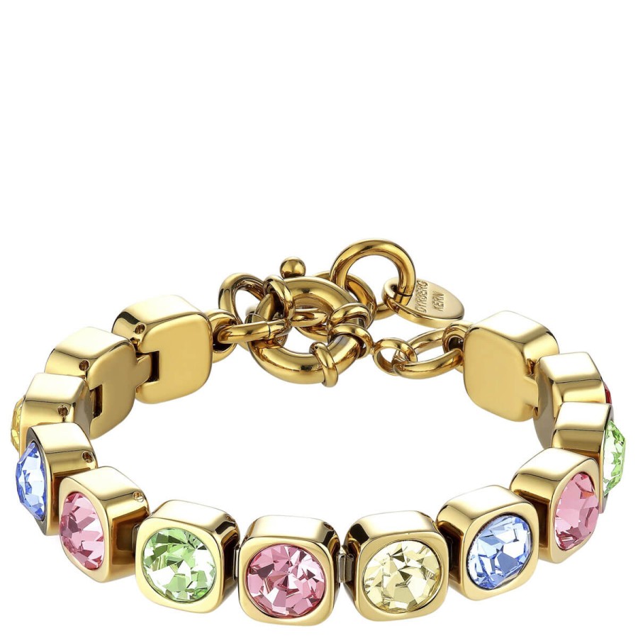 Dyrberg Kern Dyrberg Kern Conian Gold Bracelet - Multi Pastel Clearance