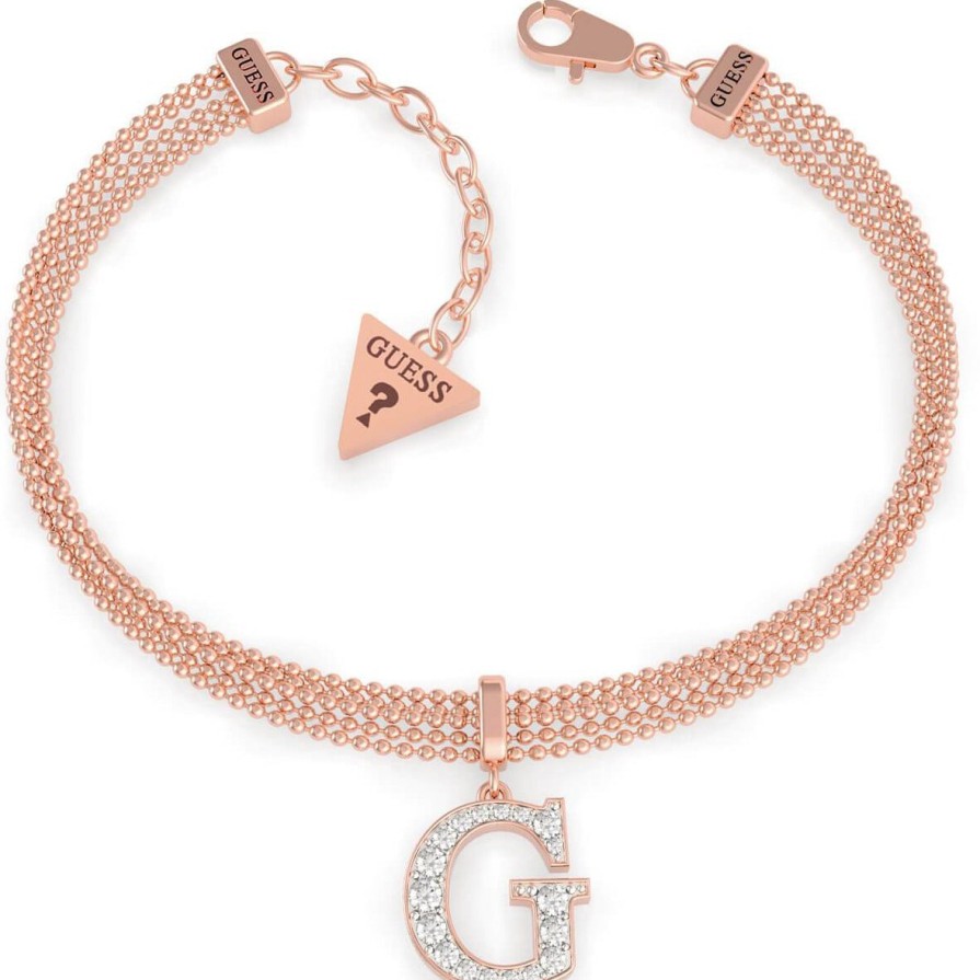 Guess Guess G Multi Chain Rose Gold Bracelet Best