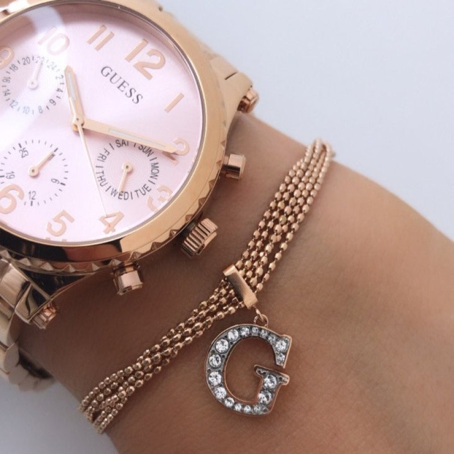 Guess Guess G Multi Chain Rose Gold Bracelet Best