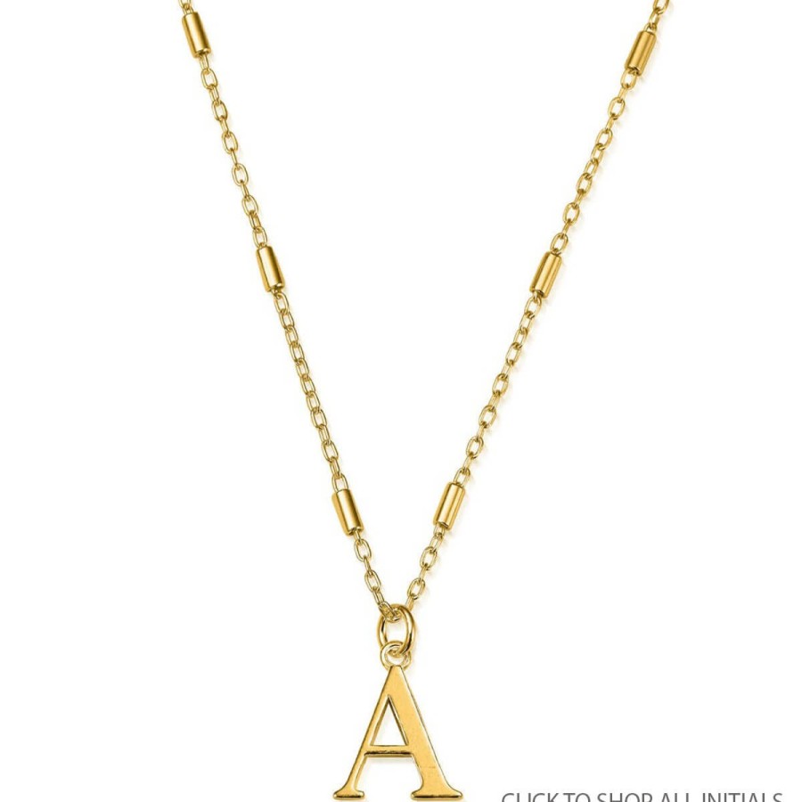 ChloBo Chlobo Iconic Initial Necklace - Gold Hot