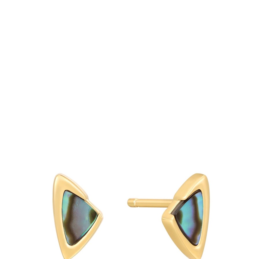 Ania Haie Ania Haie Tough Love Gold Arrow Abalone Stud Earrings Best