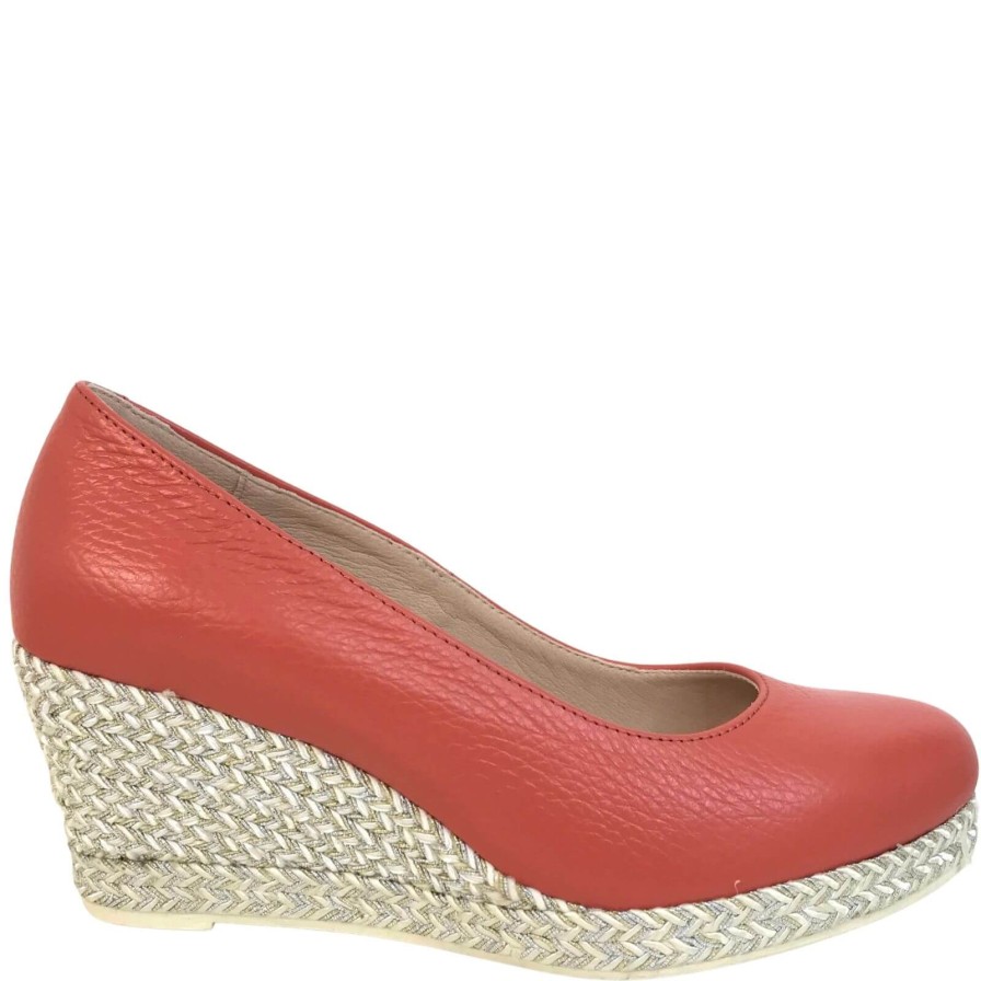 Jose Saenz Jose Saenz Coral Leather Wedge Shoes Best