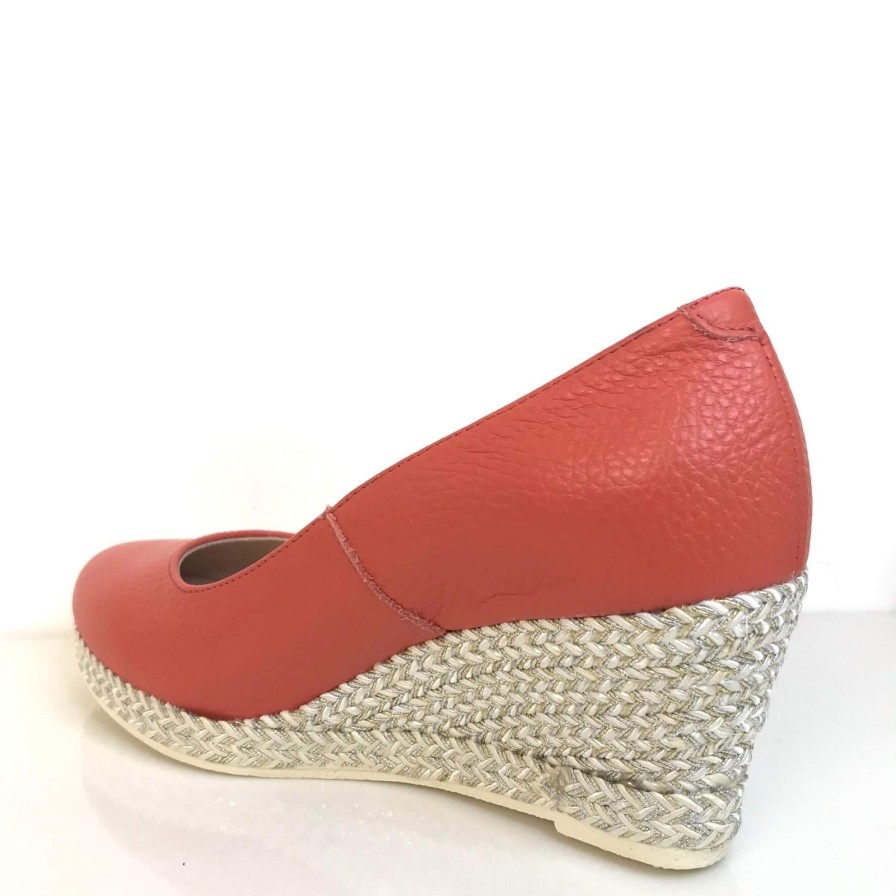 Jose Saenz Jose Saenz Coral Leather Wedge Shoes Best