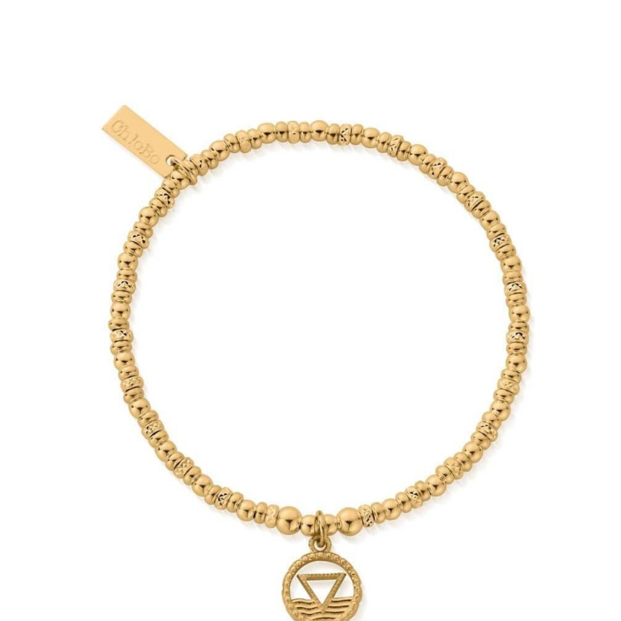 ChloBo Chlobo Water Sparkle Disc Bracelet - Gold Online