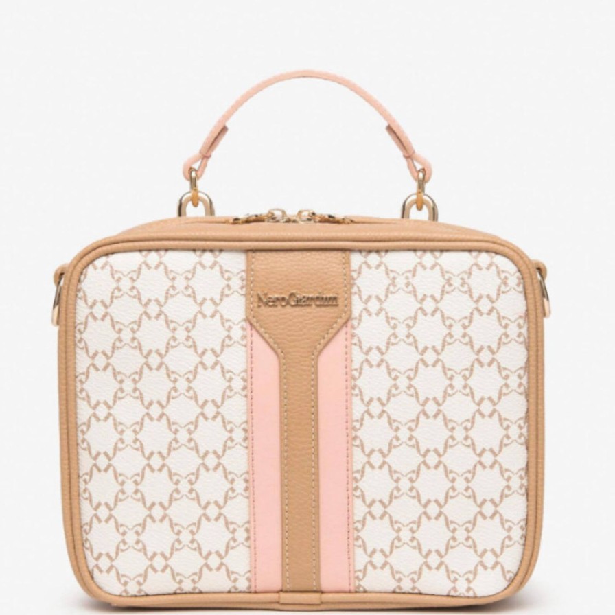 Nero Giardini Nerogiardini Beige & Peach Patterned Camera Bag Wholesale