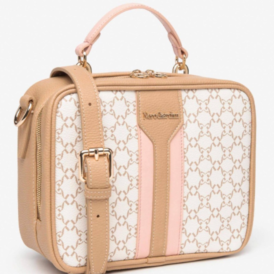 Nero Giardini Nerogiardini Beige & Peach Patterned Camera Bag Wholesale