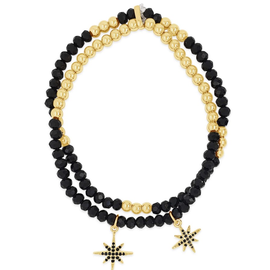 Absolute Absolute Gold & Black Star Bracelet Hot