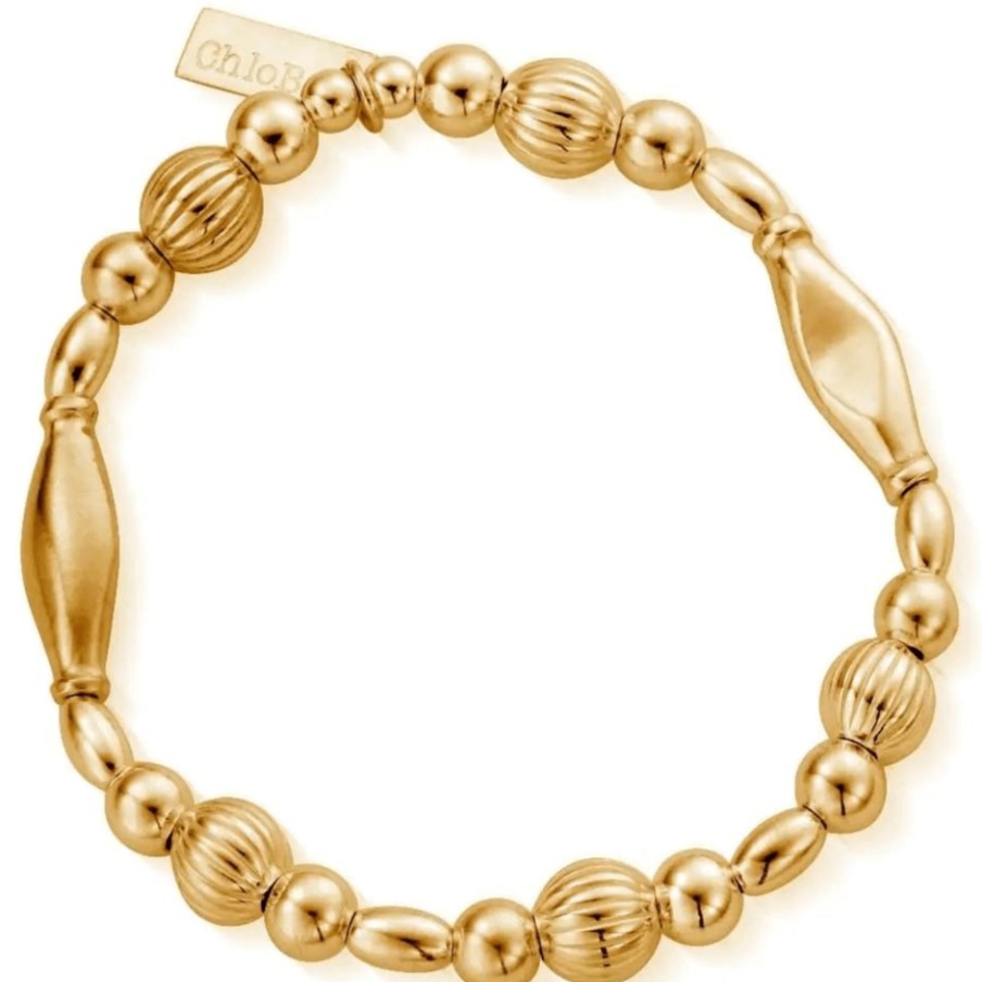 ChloBo Chlobo Chunky Pumpkin Bracelet - Gold New