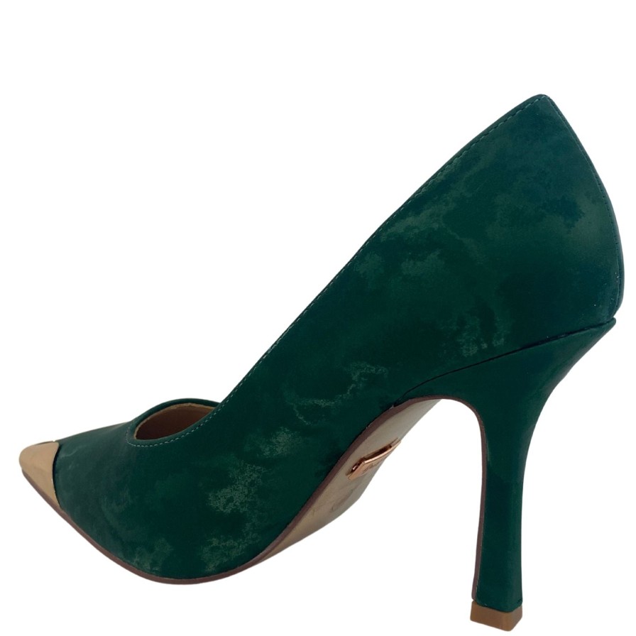 Una Healy Una Healy Gold Tipped Toe Stiletto Shoes - Emerald New