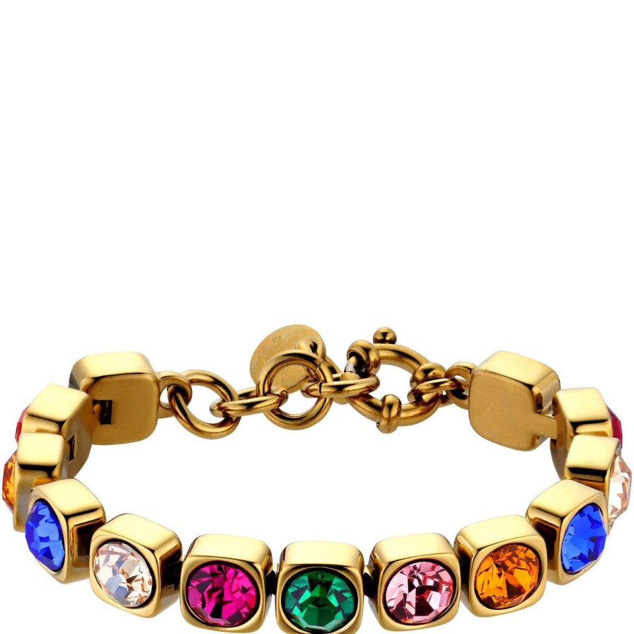 Dyrberg Kern Dyrberg Kern Conian Gold Bracelet - Rainbow Hot