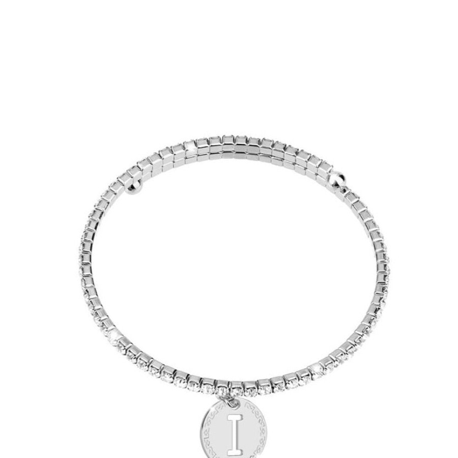 Rebecca My World Rebecca My World Silver Glam Bangle -I Hot