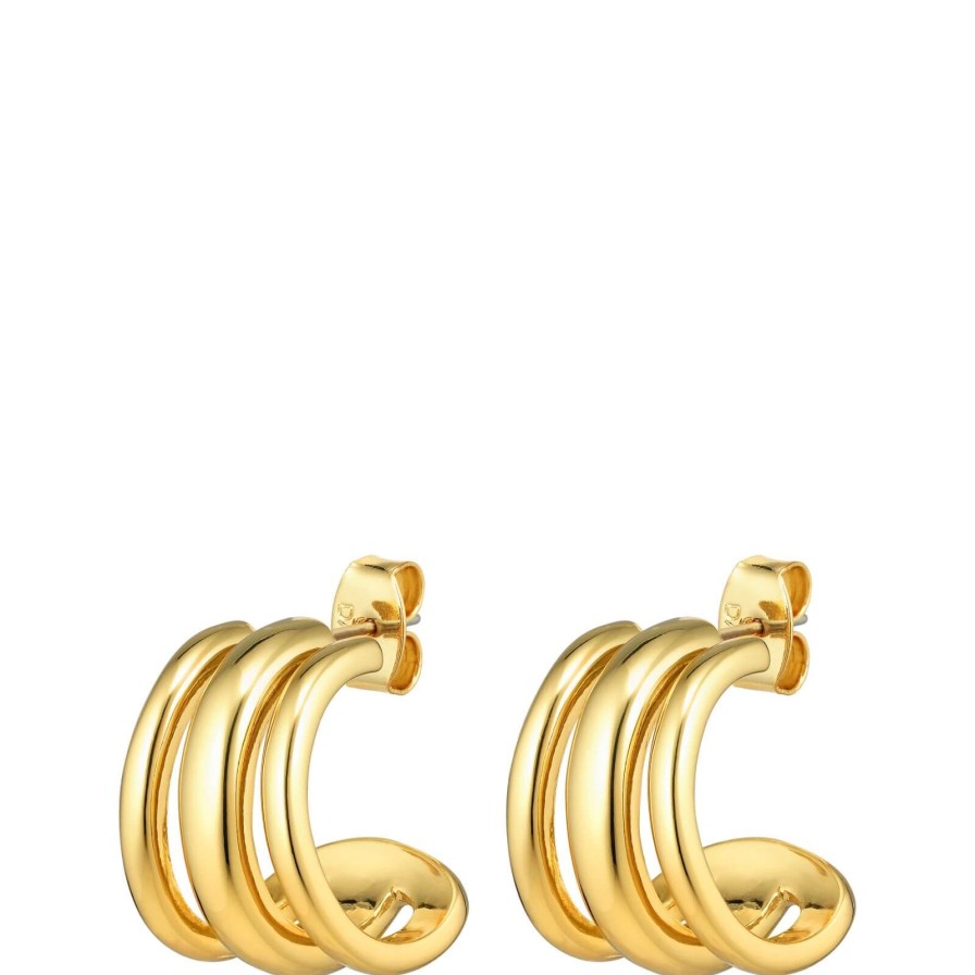 Dyrberg Kern Dyrberg Kern Paula Gold Hoop Earrings Hot