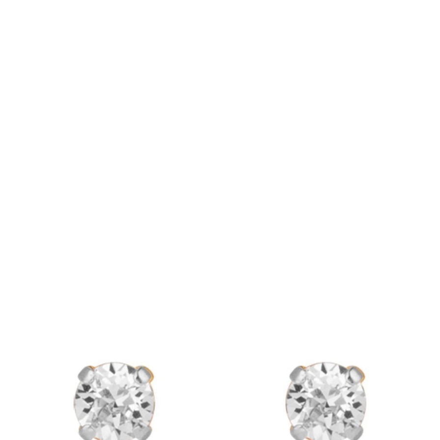 Caroline Svedbom Caroline Svedbom Silver Mini Stud Earrings - Clear Crystal Clearance