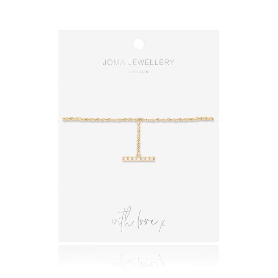 Joma Joma Demi Gold Pave Drop Bracelet Clearance