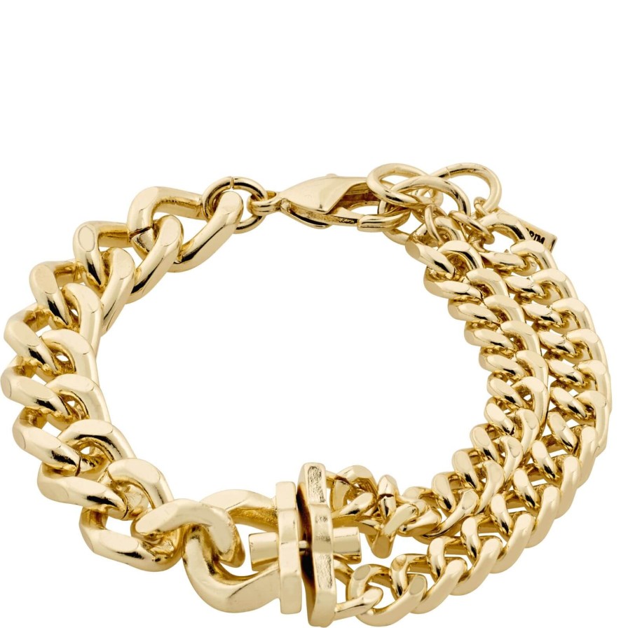 Pilgrim Pilgrim Friends Chunky Curb Chain Gold Bracelet Online