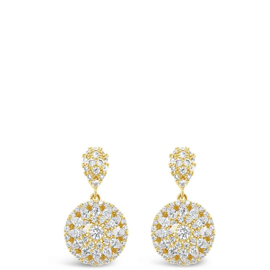 Absolute Absolute Gold Ornate Drop Earrings Hot