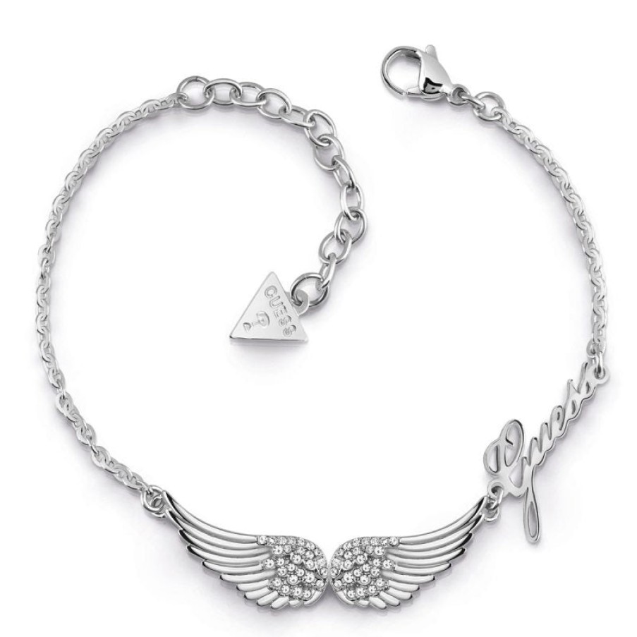 Guess Guess Fly With Me Silver Wing Bracelet Online