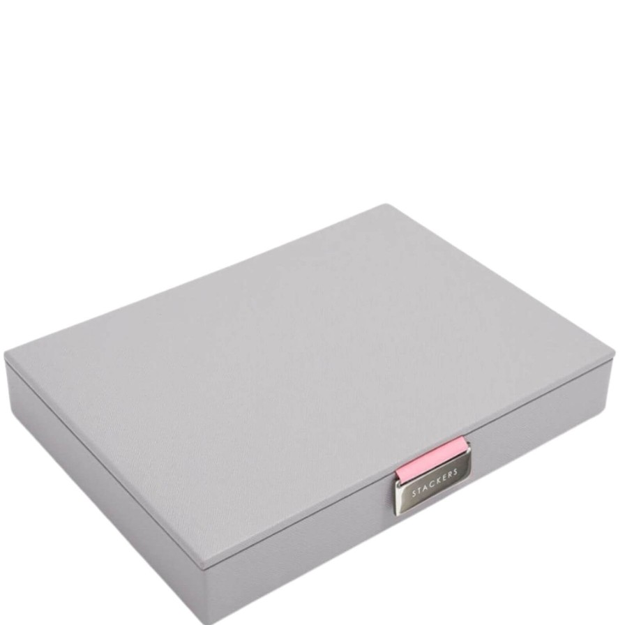 Stackers Stackers Classic Jewellery Box (Lid) - Dove Grey Pink Best