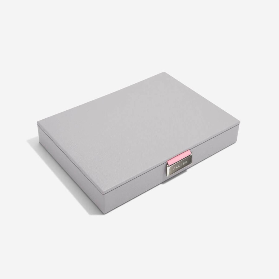 Stackers Stackers Classic Jewellery Box (Lid) - Dove Grey Pink Best