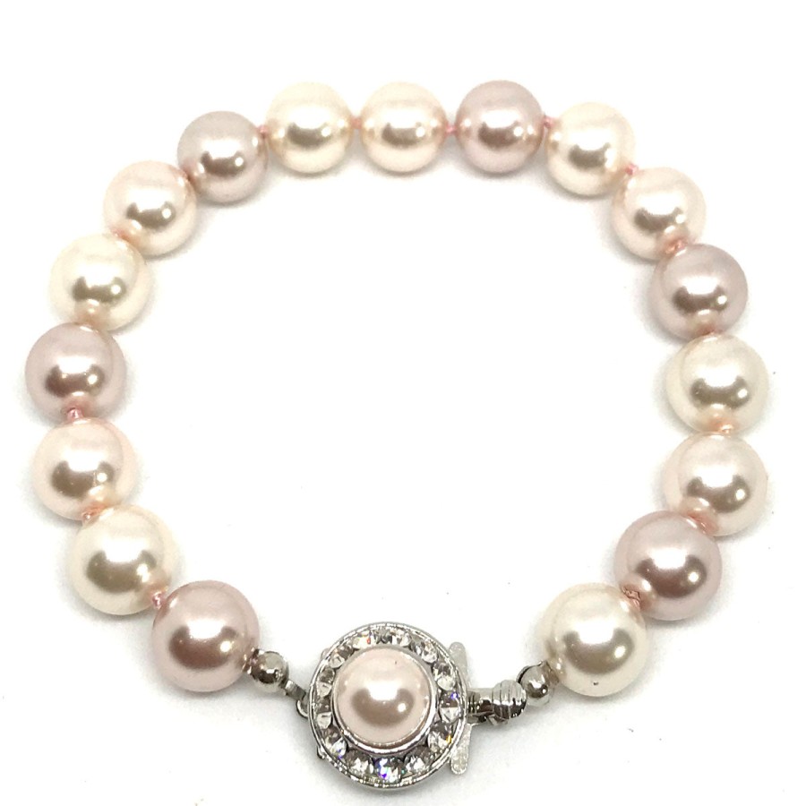 Absolute Absolute Cream & Pink Pearl Bracelet Hot