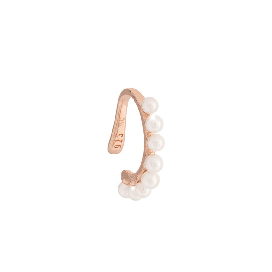 Rebecca Rebecca Rose Gold Pearl Cuff Clearance