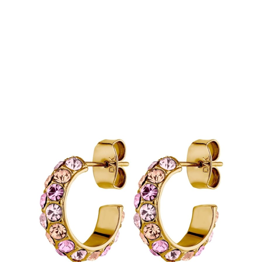 Dyrberg Kern Dyrberg Kern Heidi Gold Earrings - Light Rose Wholesale