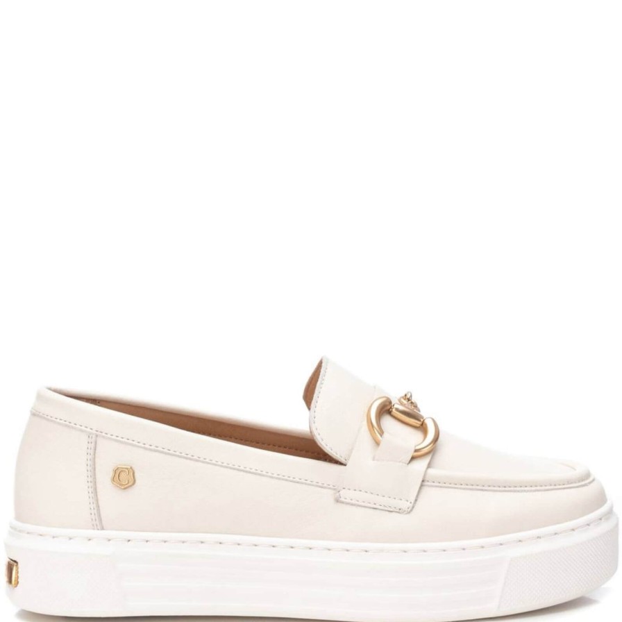 Carmela Carmela Soft Cream Leather Slip On Shoes Online