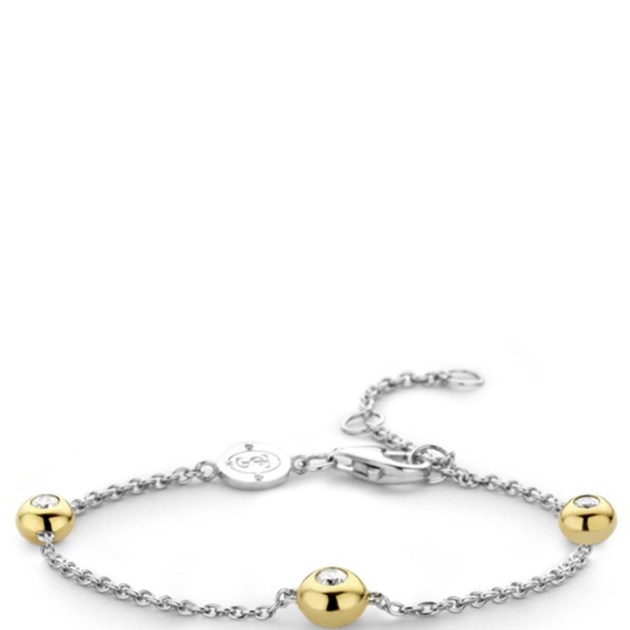 Ti Sento Ti Sento Two Tone Bead Bracelet New