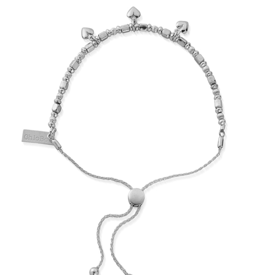 ChloBo Chlobo Triple Heart Adjuster Bracelet Clearance